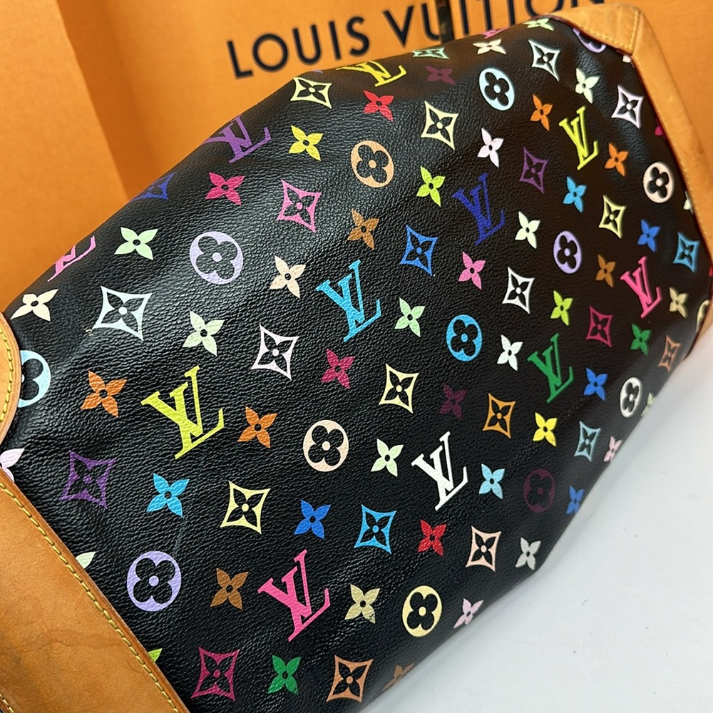 ❤️❤️Sold❤️❤️Louis Vuitton Limited Edition Black multicolor Ursula bag - Picture 10 of 17